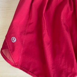 Red lulu shorts